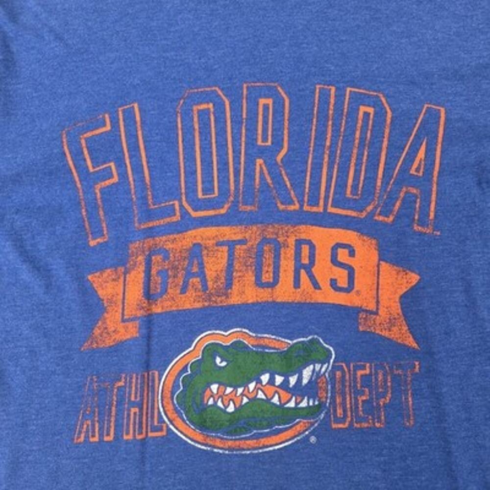 Florida Gators T Shirt Mens L Blue Logo Graphic Print NCAA Short Sleeve